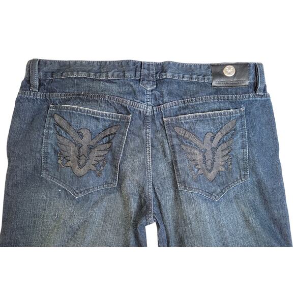 Antik Denim Men's Jeans Dark Wash size 42 Straight Button Fly Cotton 5 Pocket - Picture 5 of 8